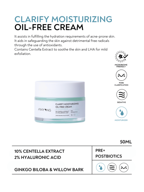 Clarify Moisturizing Oil Free Cream